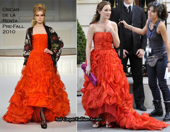 Let s state the obvious here Blair s red ball gown is the fashion HIGHLIGHT